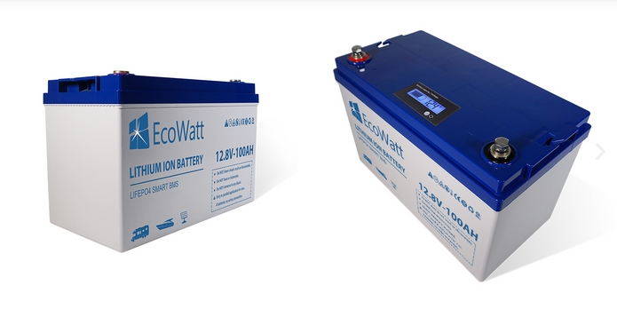 Ecowatt LED Lithium Batterie (SCHRAUBEN) LiFePO4 12.8V 100Ah für